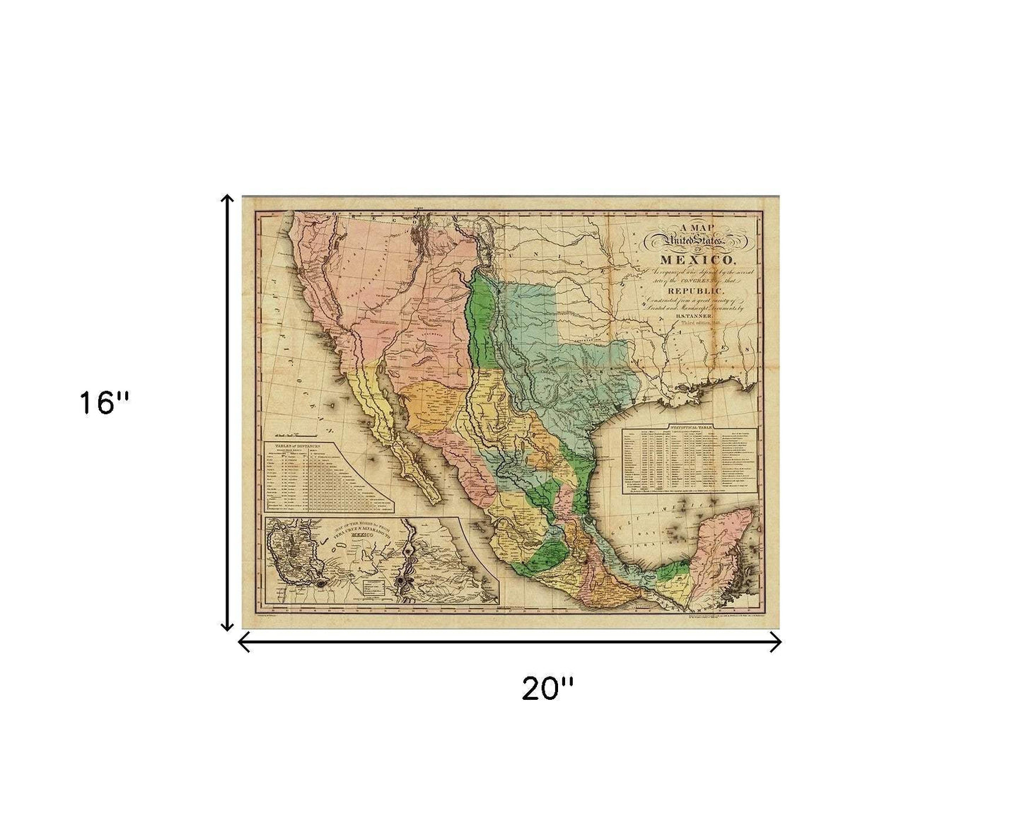 Vintage 1862 Civil War Map Unframed Print Wall Art - Homeroots - Flyclothing LLC