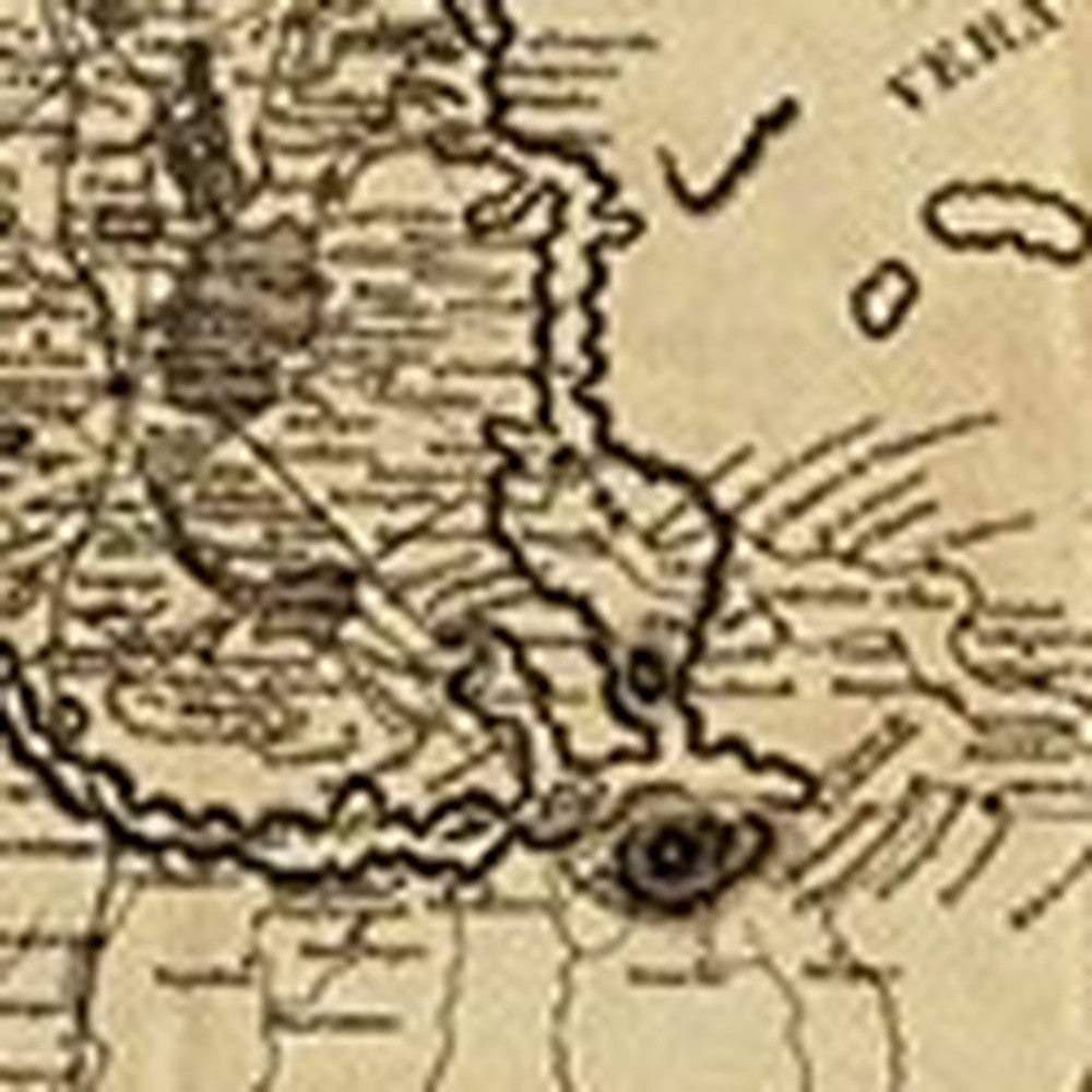 Vintage 1862 Civil War Map Unframed Print Wall Art - Homeroots - Flyclothing LLC