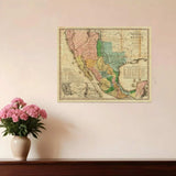Vintage 1862 Civil War Map Unframed Print Wall Art - Homeroots