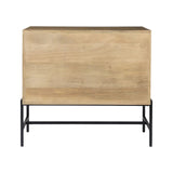 Rustic Honey Brown Two Door Shadowbox Cabinet - Homeroots