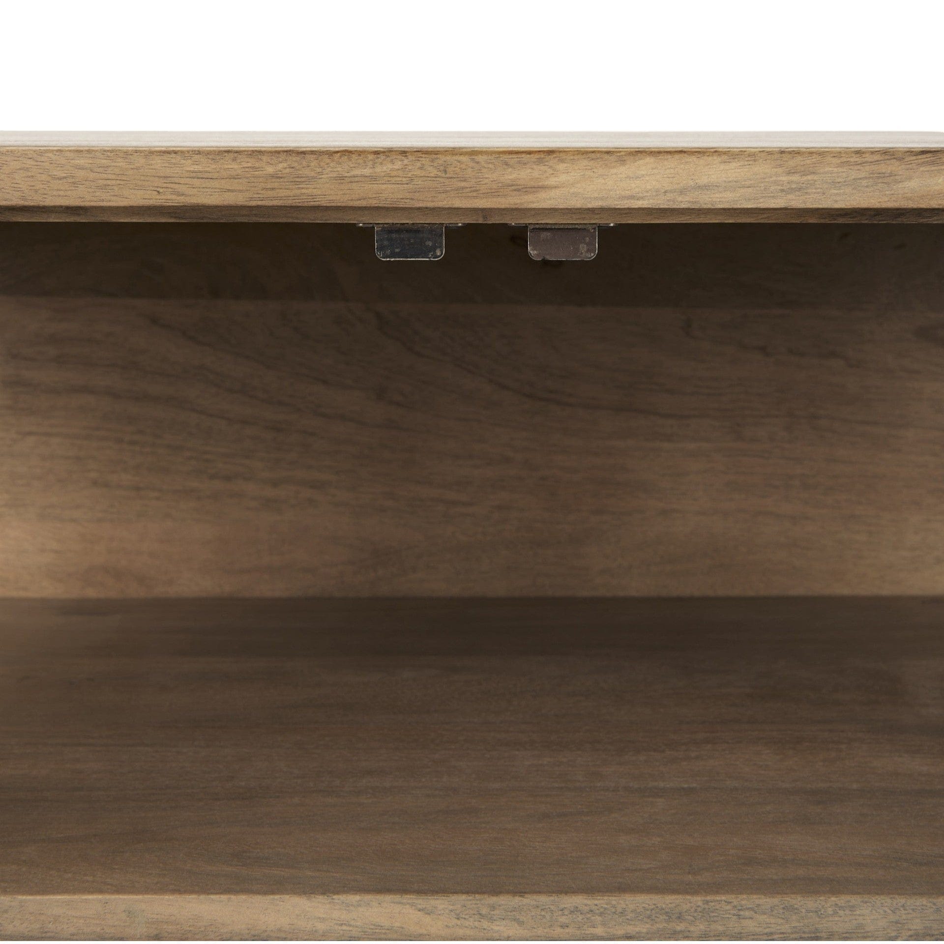 Rustic Honey Brown Two Door Shadowbox Cabinet - Homeroots