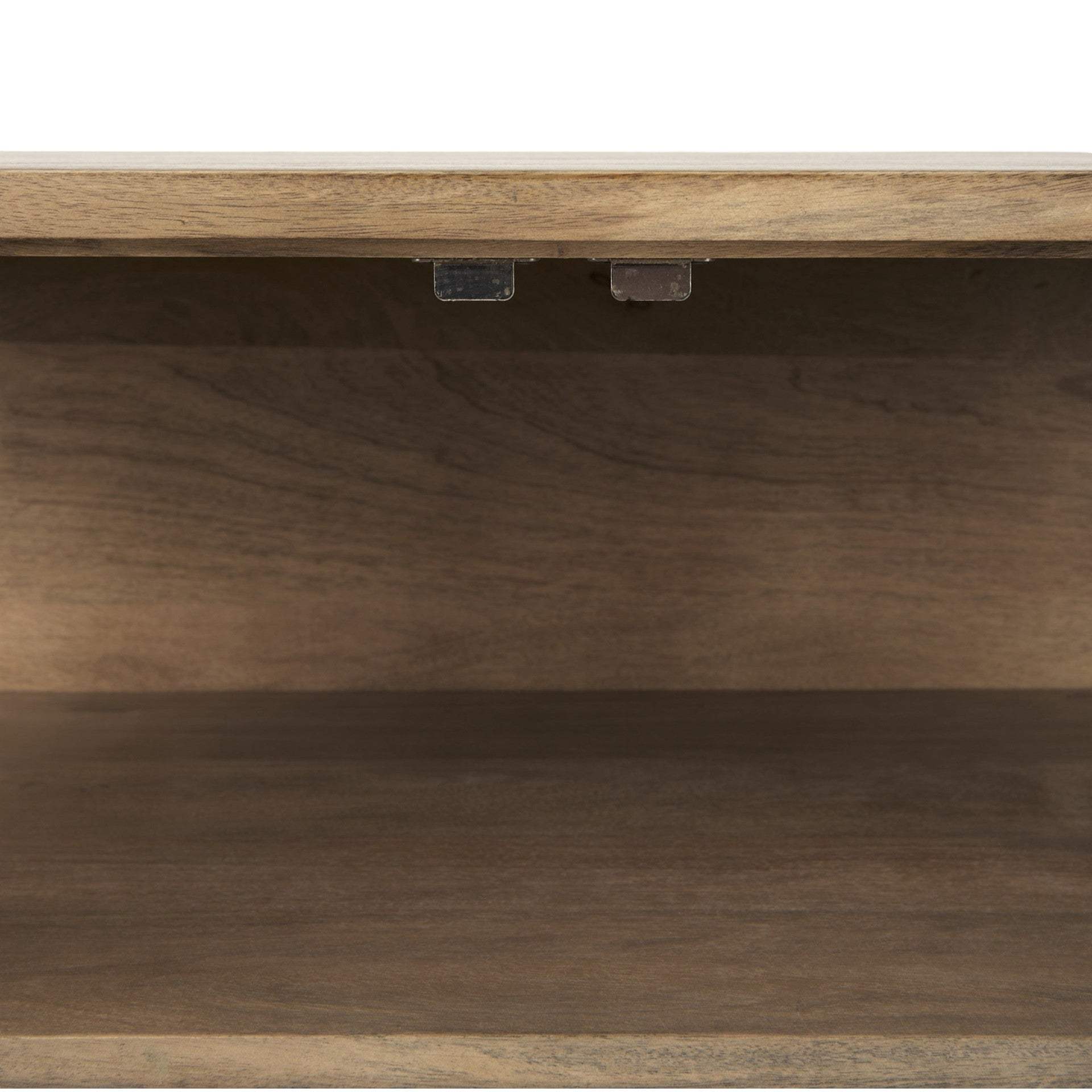 Rustic Honey Brown Two Door Shadowbox Cabinet - Homeroots - Flyclothing LLC