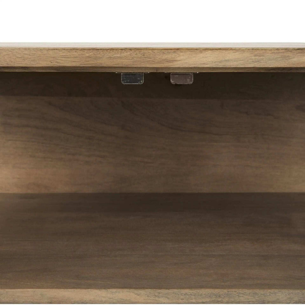 Rustic Honey Brown Two Door Shadowbox Cabinet - Homeroots - Flyclothing LLC