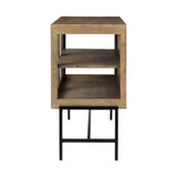 Rustic Honey Brown Two Door Shadowbox Cabinet - Homeroots - Flyclothing LLC