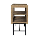 Rustic Honey Brown Two Door Shadowbox Cabinet - Homeroots - Flyclothing LLC