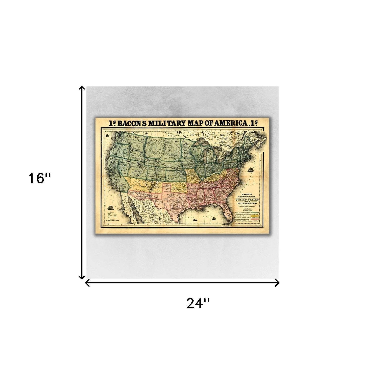 Vintage 1933 Map Of Long Island Unframed Print Wall Art - Homeroots - Flyclothing LLC