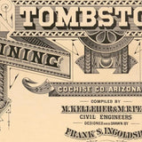 24" X 32" Map Of Tombstone Mining District Vintage Travel Poster Wall Art - Homeroots