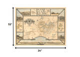 24" X 32" Map Of Tombstone Mining District Vintage Travel Poster Wall Art - Homeroots - Flyclothing LLC