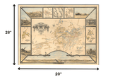 20" X 28" Map Of Tombstone Mining District Vintage Travel Poster Wall Art - Homeroots - Flyclothing LLC