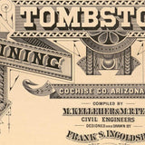 18" X 24" Map Of Tombstone Mining District Vintage Travel Poster Wall Art - Homeroots - Flyclothing LLC