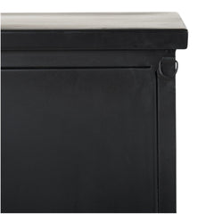 Slender Sleek Black Two Door Glass Cabinet - Homeroots