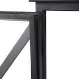 Slender Sleek Black Two Door Glass Cabinet - Homeroots - Flyclothing LLC