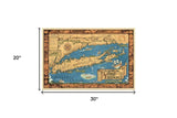 20" X 30" Vintage 1933 Map Of Long Island Wall Art - Homeroots - Flyclothing LLC