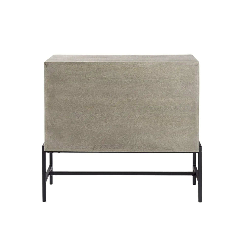 Rustic Dark Gray Two Door Shadowbox Cabinet - Homeroots - Flyclothing LLC