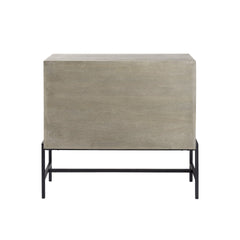 Rustic Dark Gray Two Door Shadowbox Cabinet - Homeroots
