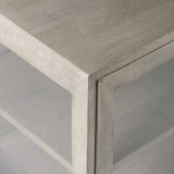 Rustic Dark Gray Two Door Shadowbox Cabinet - Homeroots - Flyclothing LLC