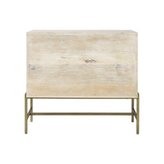 Rustic White Two Door Shadowbox Cabinet - Homeroots