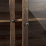 Rustic Dark Brown Two Door Shadowbox Cabinet - Homeroots - Flyclothing LLC