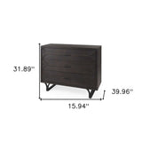 Contemporary Dark Oval Accent Cabinet - Homeroots - Flyclothing LLC