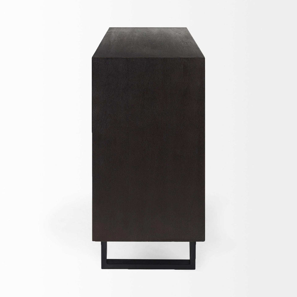 Contemporary Dark Oval Accent Cabinet - Homeroots - Flyclothing LLC