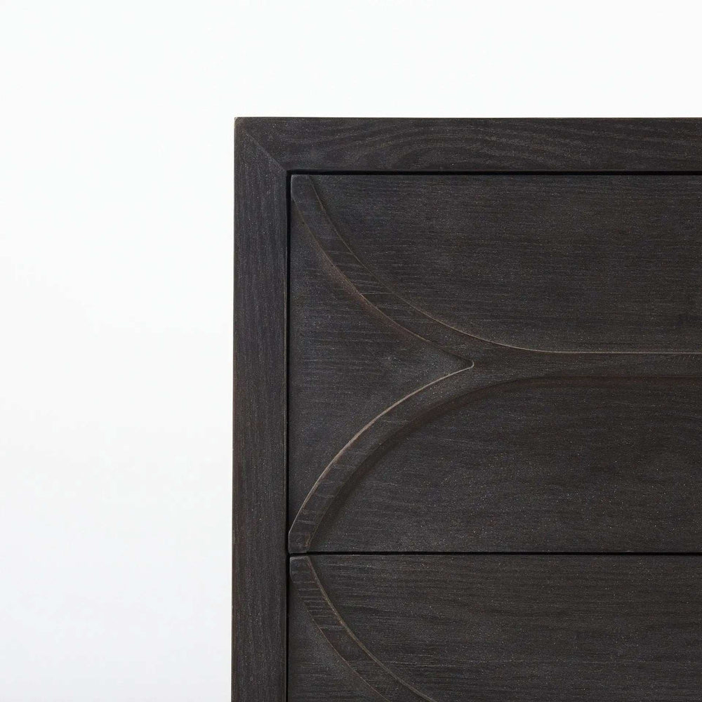 Contemporary Dark Oval Accent Cabinet - Homeroots - Flyclothing LLC