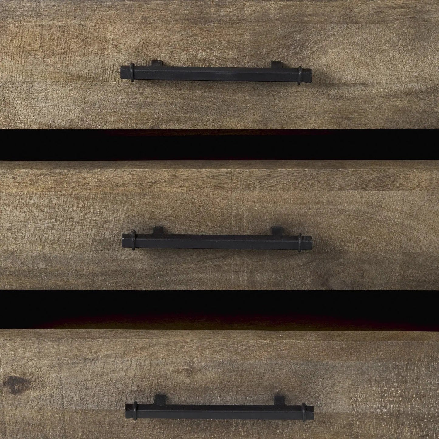 20" Black Accent Cabinet With Three Drawers - Homeroots - Flyclothing LLC