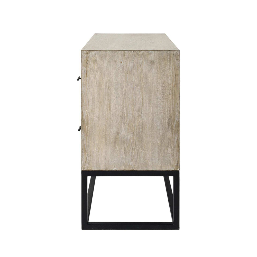 Rustic Modern Light Wash Two Drawer Chest - Homeroots - Flyclothing LLC