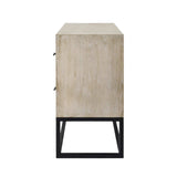 Rustic Modern Light Wash Two Drawer Chest - Homeroots - Flyclothing LLC