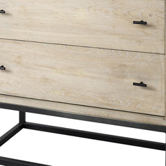 Rustic Modern Light Wash Two Drawer Chest