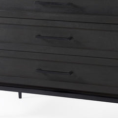 Updated Rustic Dark And Light Marble Top Dresser - Homeroots