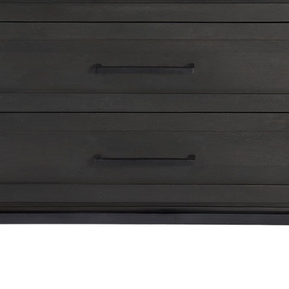 Updated Rustic Dark And Light Marble Top Dresser