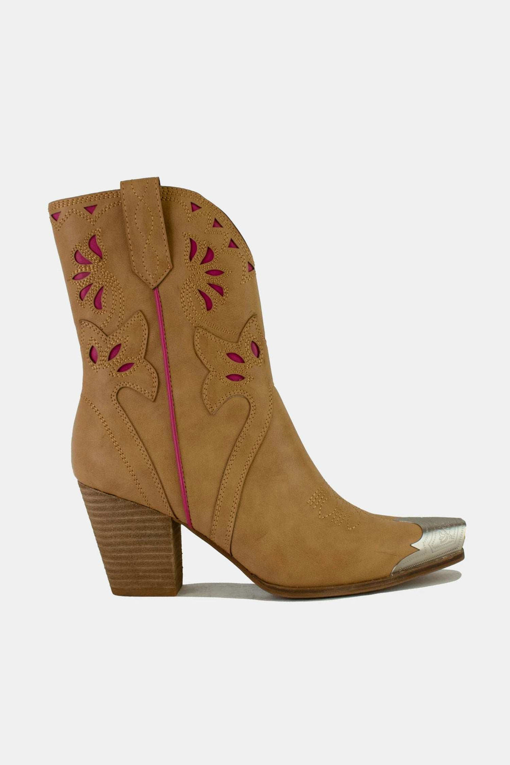 Beast Fashion Cut-Out Floral Embroidery Boots - Trendsi - Flyclothing LLC