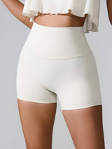 High Waist Active Shorts - Trendsi - Flyclothing LLC