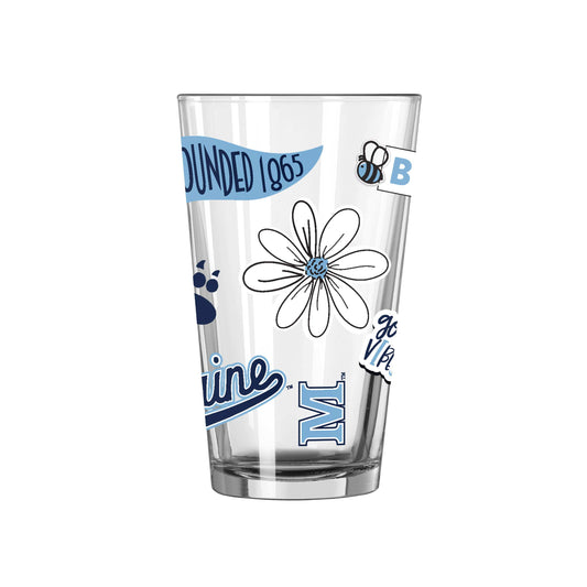 Maine 16oz Native Pint Glass - Logo Brands - Flyclothing LLC