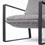 Stone Gray And Black Metal Sling Chair - Homeroots - Flyclothing LLC