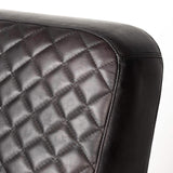 36" Black And Gold Leather Lounge Chair - Homeroots - Flyclothing LLC