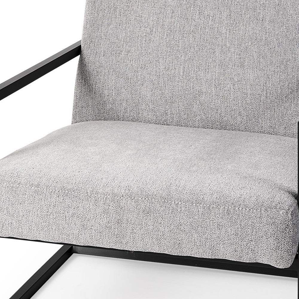 Geo Modern Gray And Black Accent Or Side Chair - Homeroots - Flyclothing LLC