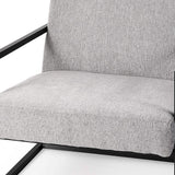 Geo Modern Gray And Black Accent Or Side Chair - Homeroots - Flyclothing LLC