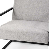 Geo Modern Gray And Black Accent Or Side Chair - Homeroots - Flyclothing LLC