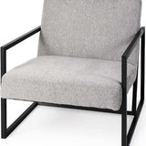 Geo Modern Gray And Black Accent Or Side Chair - Homeroots - Flyclothing LLC