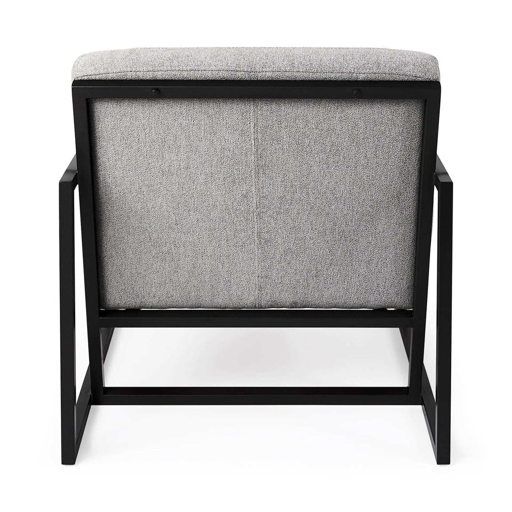 Geo Modern Gray And Black Accent Or Side Chair - Homeroots - Flyclothing LLC