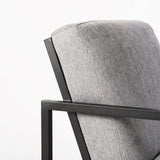 Geo Modern Gray And Black Accent Or Side Chair - Homeroots - Flyclothing LLC