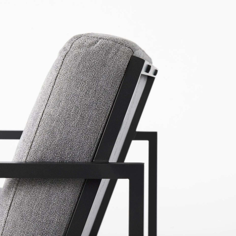 Geo Modern Gray And Black Accent Or Side Chair - Homeroots - Flyclothing LLC