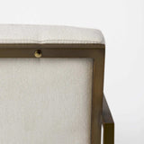 Geo Modern Cream And Gold Accent Or Side Chair - Homeroots - Flyclothing LLC
