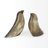 Rustic Antiqued Gold Dove Bookends - Homeroots - Flyclothing LLC