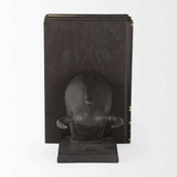 Black Cast Aluminum Raging Bull Bookends - Homeroots - Flyclothing LLC