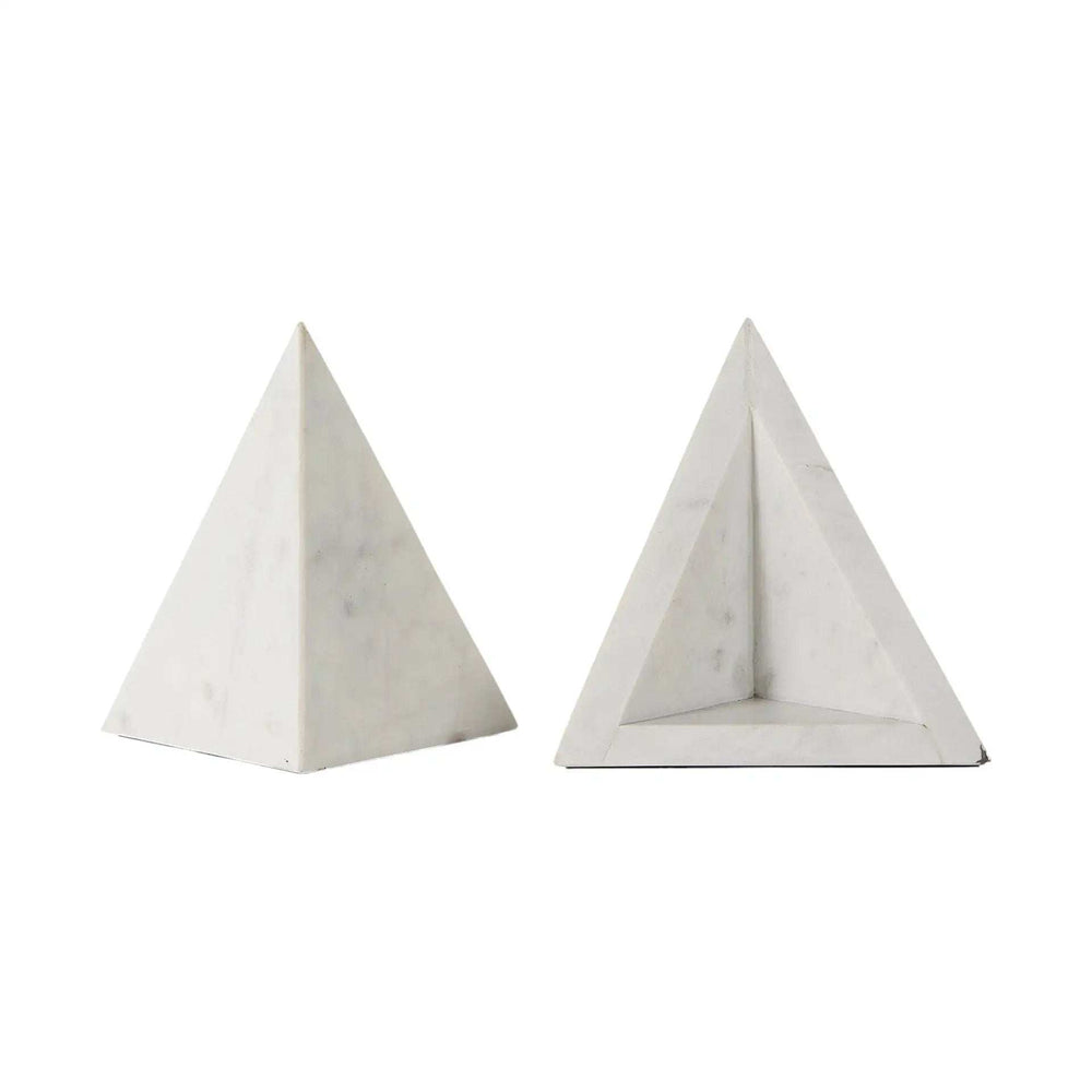 3D Modern Triangle Marble Bookends - Homeroots - Flyclothing LLC