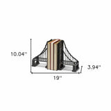 Vintage Look Suspension Bridge Bookends - Homeroots - Flyclothing LLC
