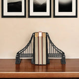 Vintage Look Suspension Bridge Bookends - Homeroots
