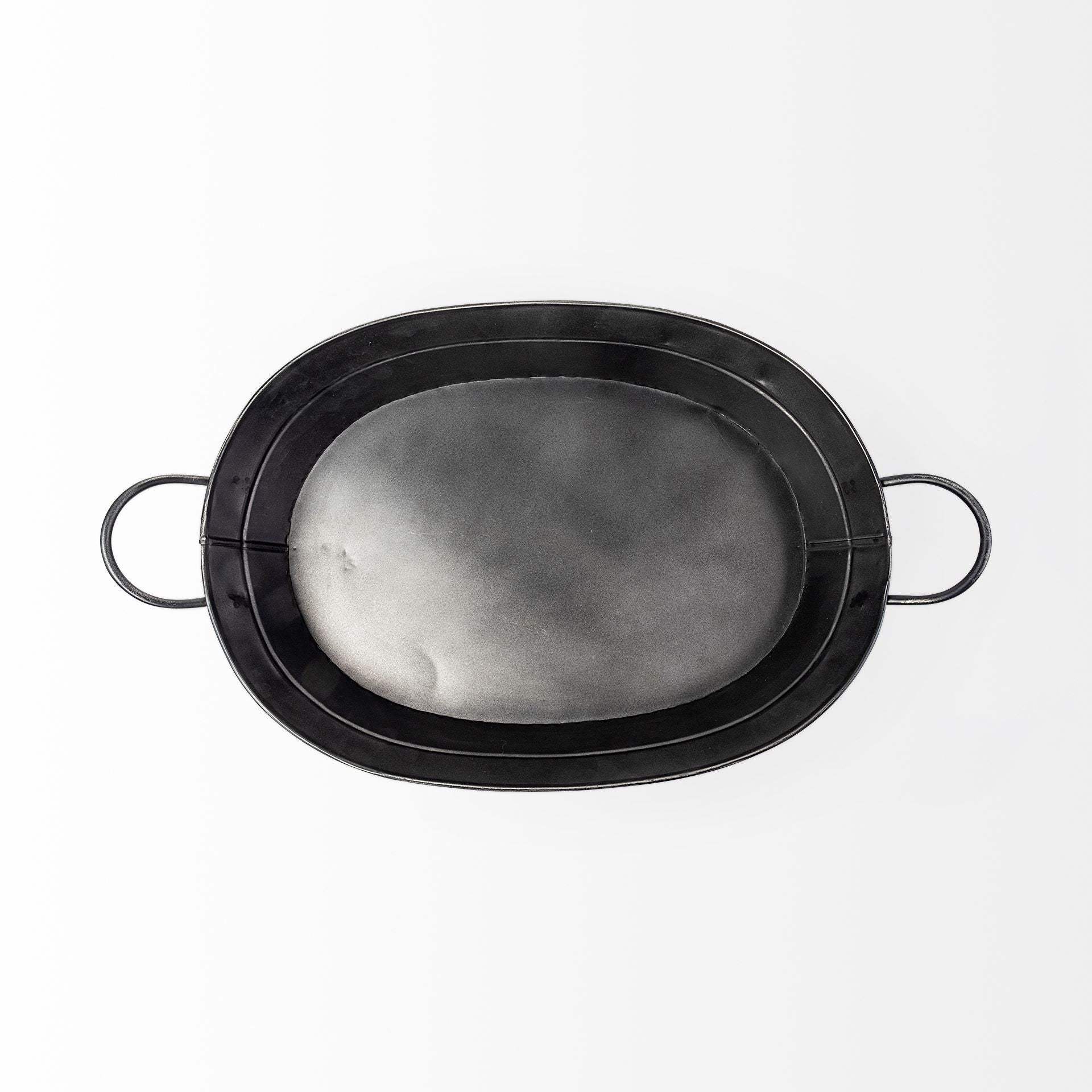 Vintage Black Metal Storage Basket - Homeroots - Flyclothing LLC